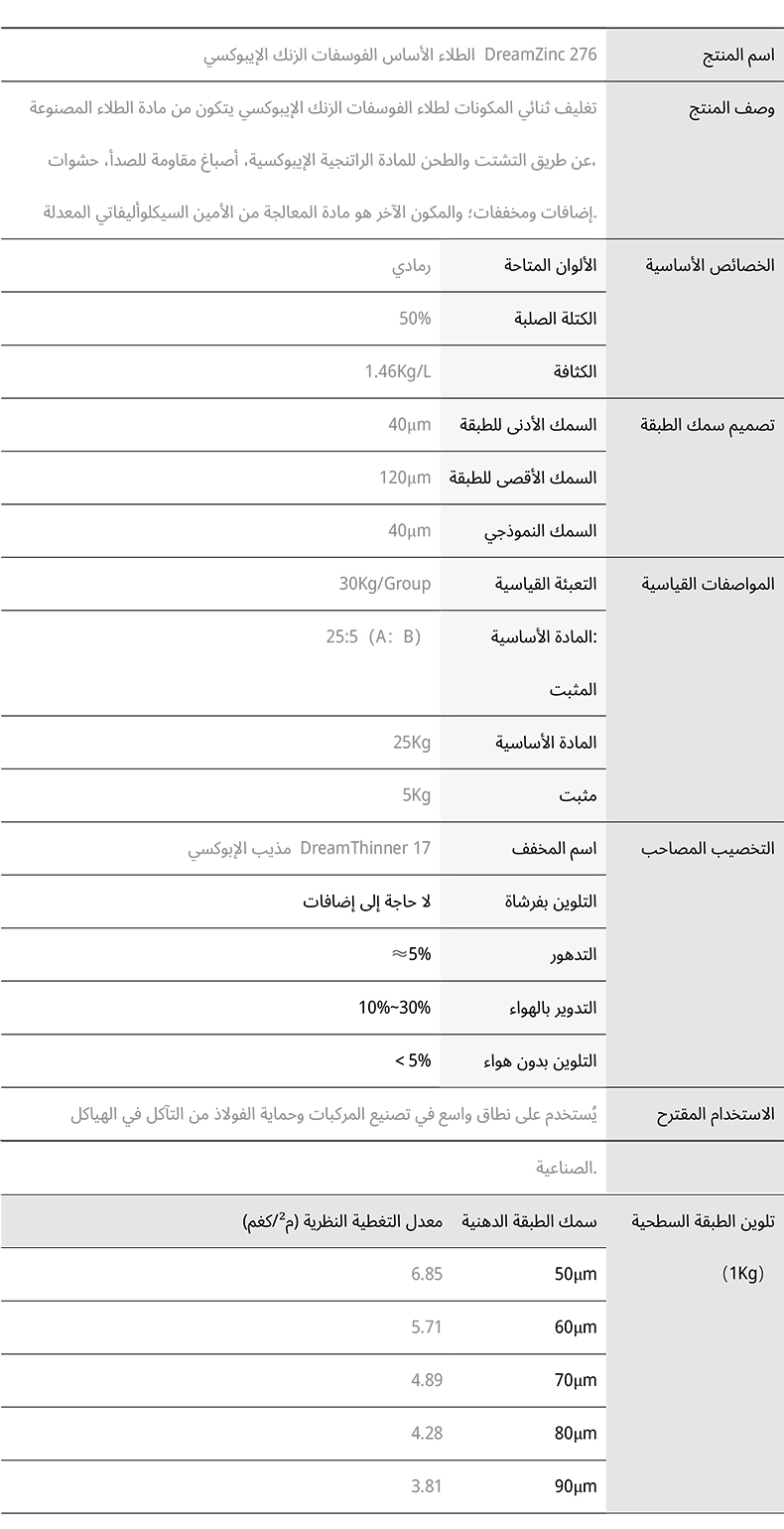 برايمر فوسفات الزنك الإيبوكسي