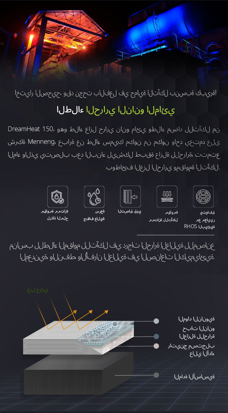 طلاء عازل حراري وحماية حرارية